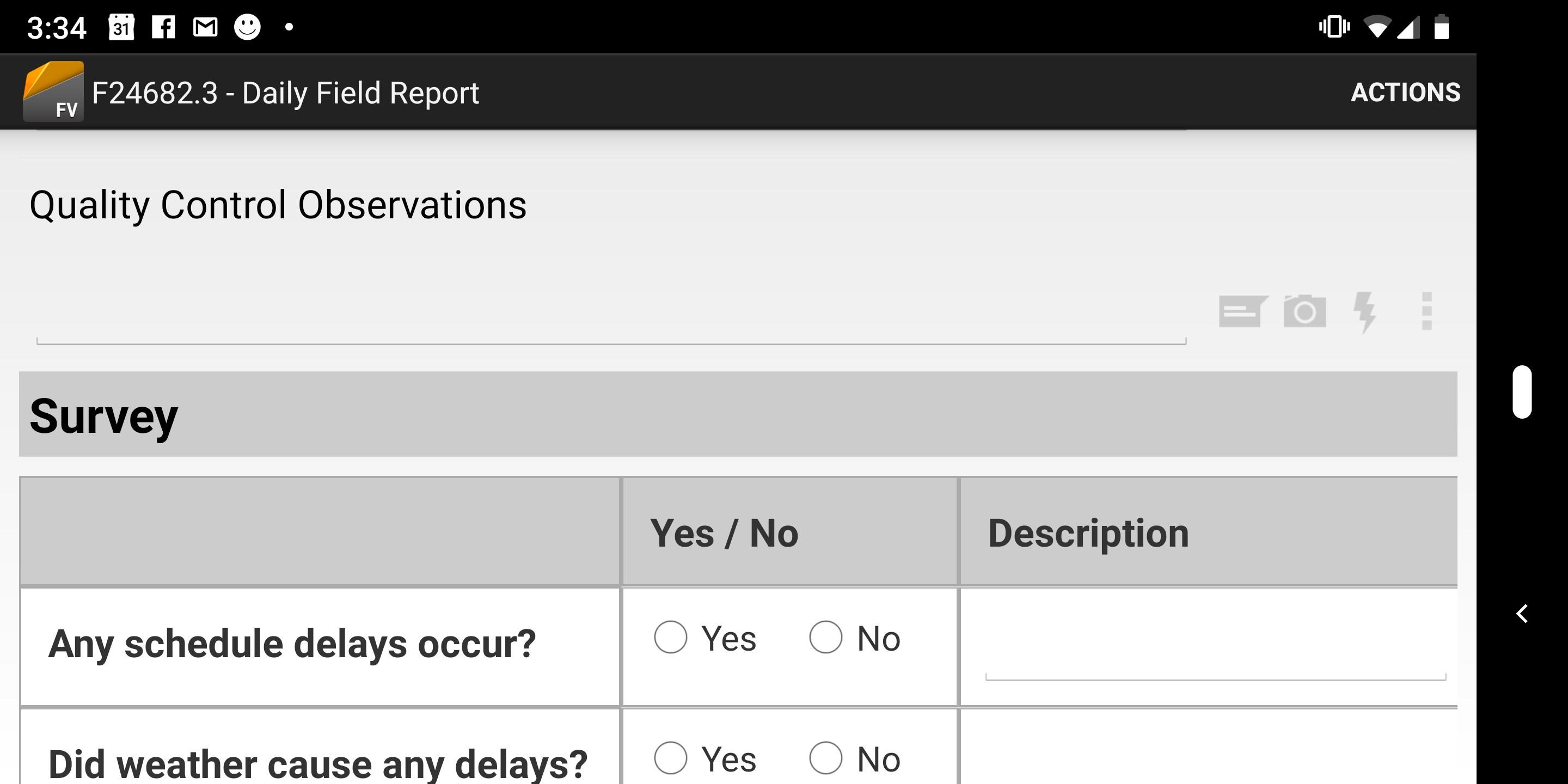 Field View App Spectrum Construction Software